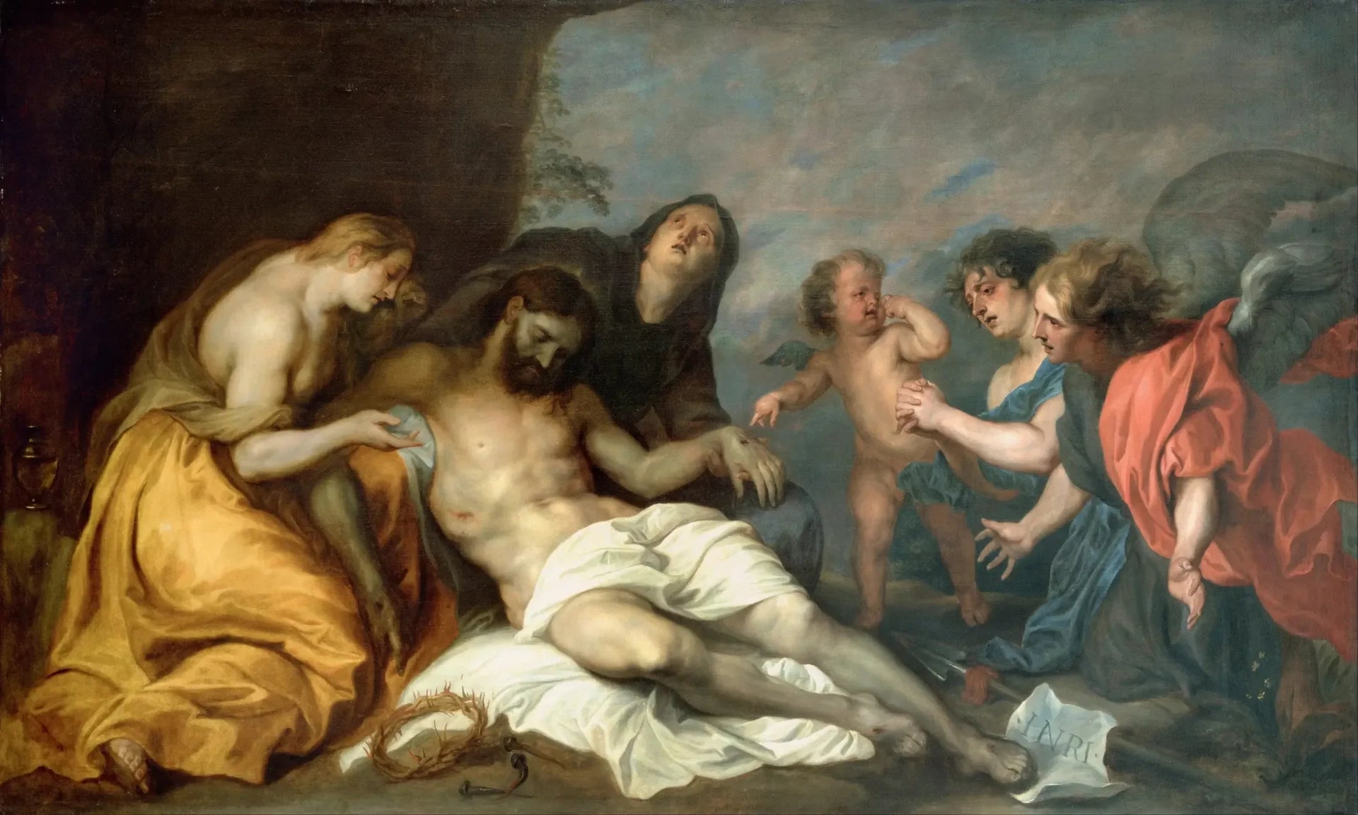 Lamentation sur le Christ mort - Antoine van Dyck image 1 reproduction de peinture à l’huile