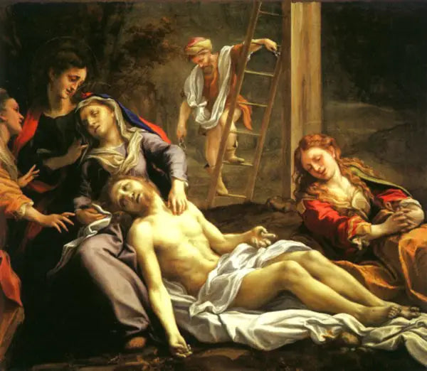 Lamentation sur le Christ mort - Antonio da Correggio image 1 reproduction réalisée par Alpha Reproduction