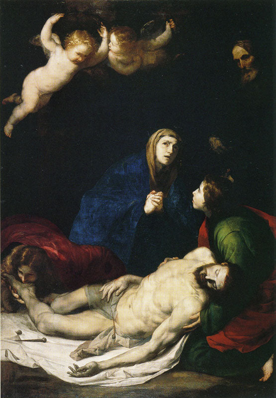 Lamentation sur le Christ mort - Jusepe de Ribera image 1 copie de tableau peinte à la main
