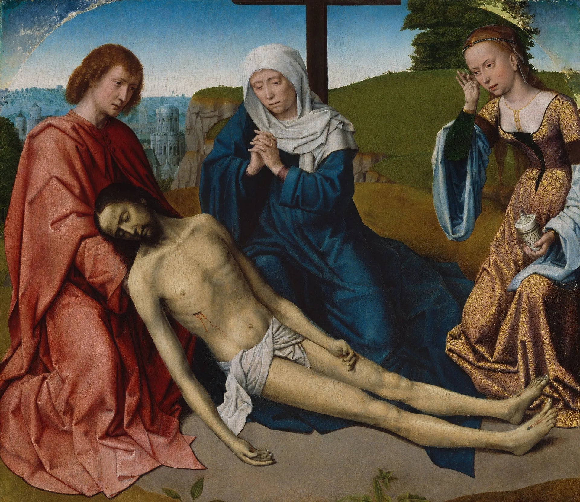 Lamentation sur le Corps du Christ - Gérard David image 1 reproduction réalisée par Alpha Reproduction