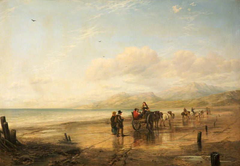 Lancaster Sands, Lancashire - William Powell Frith