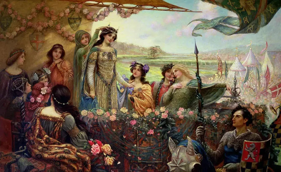 Lancelot et Guenièvre - Herbert Draper