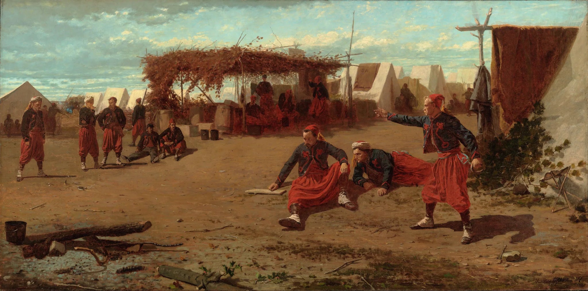 Lancer des quoits - Winslow Homer image 1 reproduction d’œuvre d’art à l’huile
