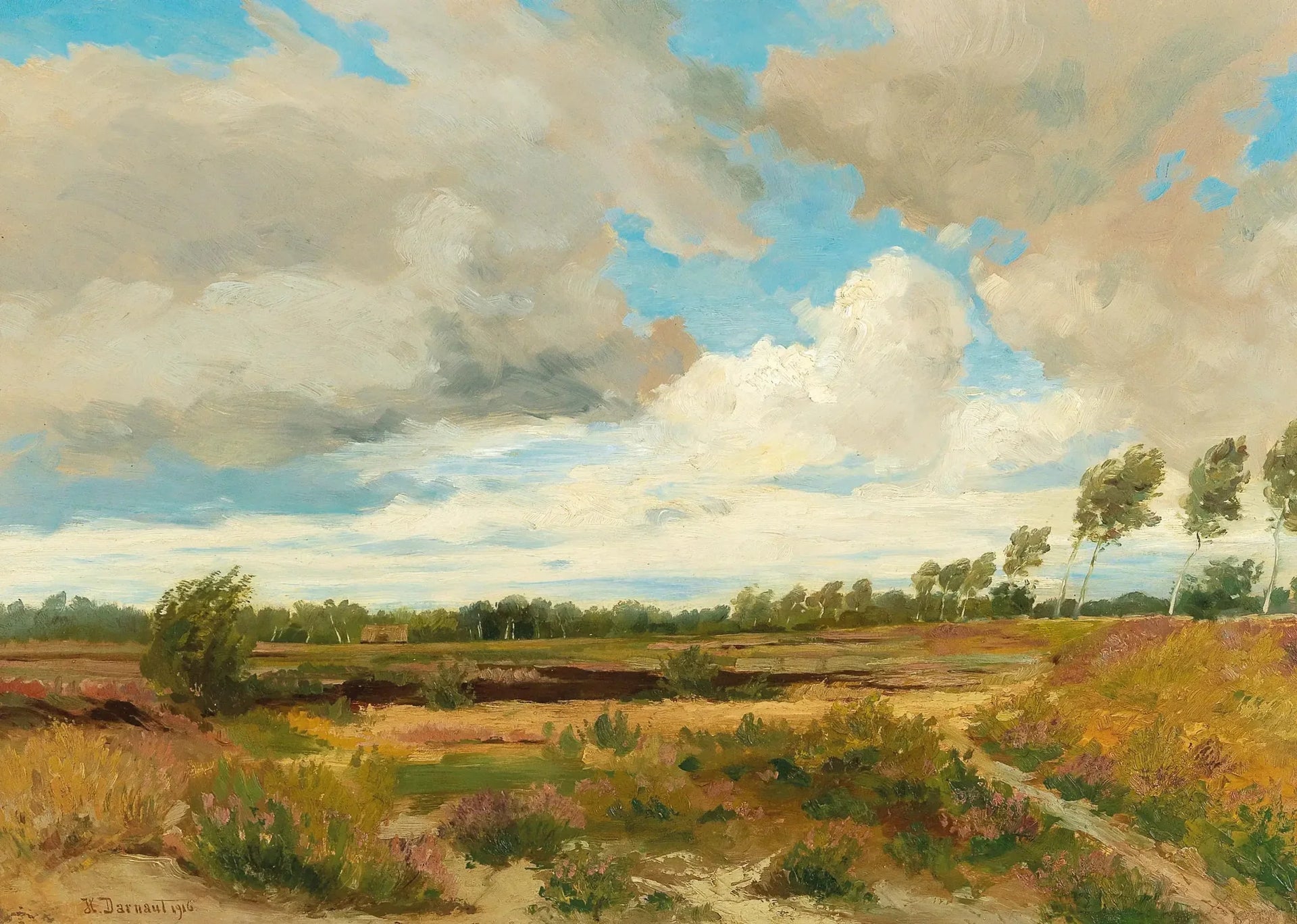 Landes - Hugo Darnaut image 1 tableau peint à l’huile sur toile