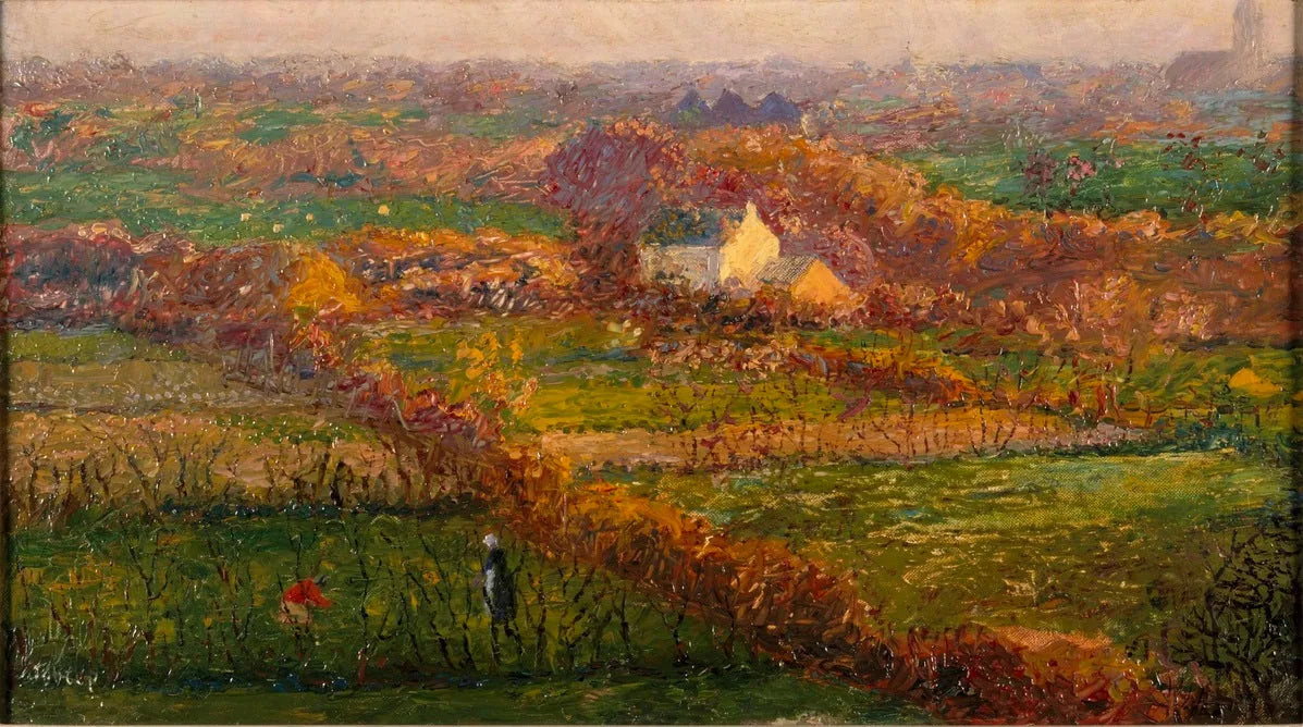 Landscape between Noordwijk and Oegstgeest - Jan Toorop image 1 reproduction artisanale de tableau