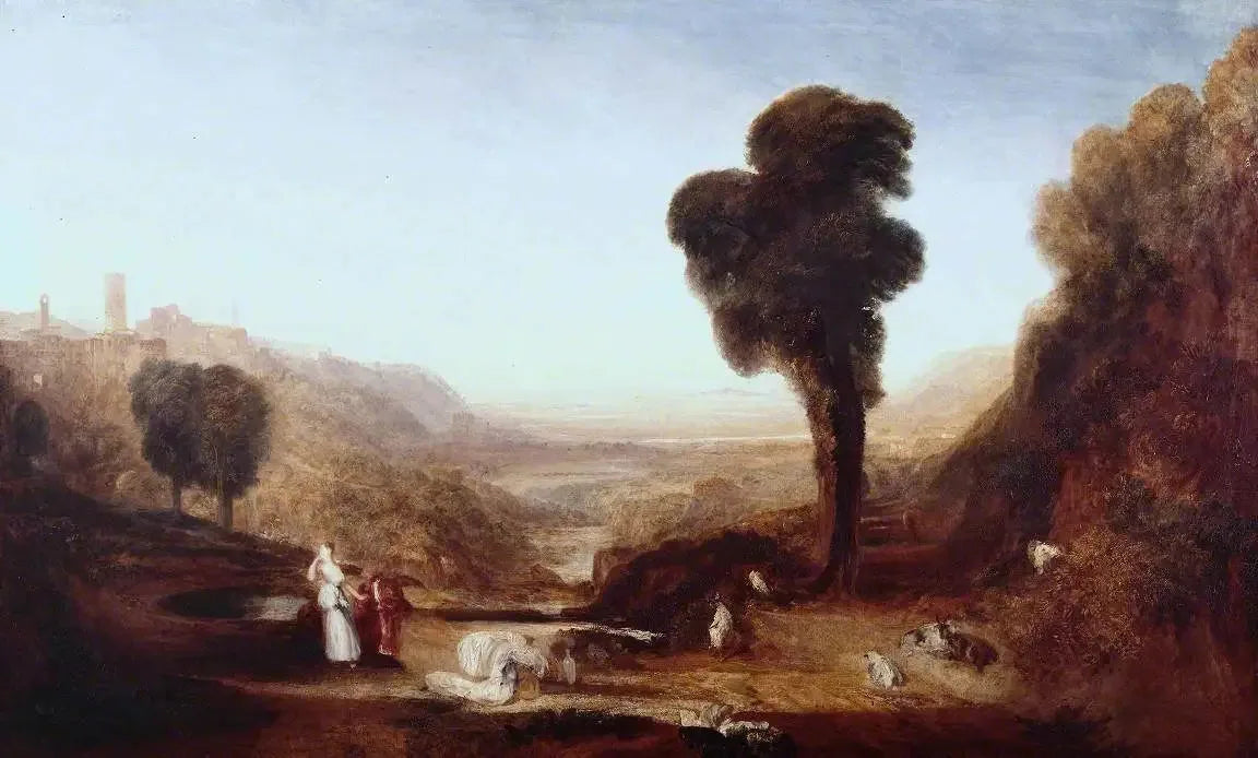 Landscape: Christ and the Woman of Samaria - J. M. W. Turner image 1 reproduction artisanale de tableau