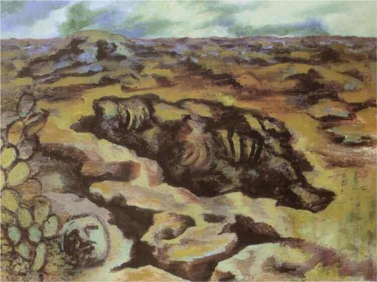 Paysage d’El Pedregal - Frida Kahlo image 1 reproduction de peinture à l’huile