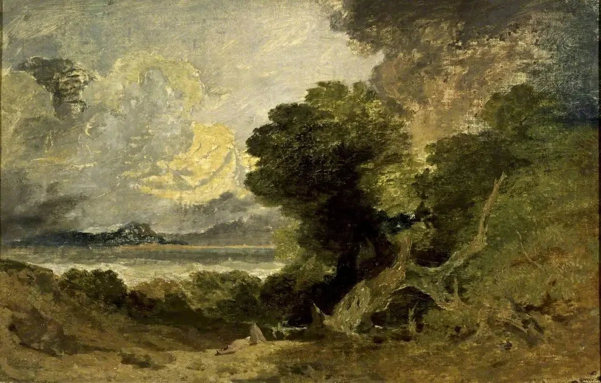 Landscape with Lake and Fallen Tree - J. M. W. Turner image 1 tableau peint à l’huile sur toile