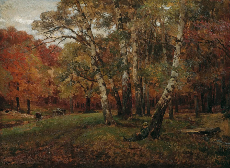 Landschaft mit Birken - Hugo Darnaut