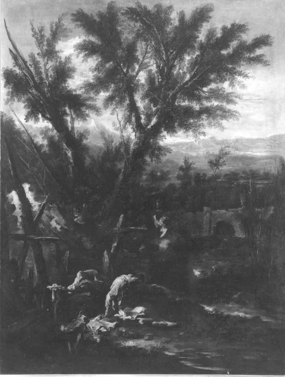 Landschaft mit Mönchen - Alessandro Magnasco image 1 copie de tableau peinte à la main