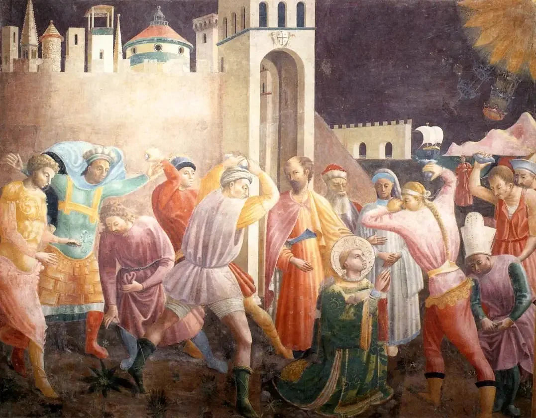 Lapidation d'Etienne - Paolo Uccello image 1 tableau peint à l’huile sur toile