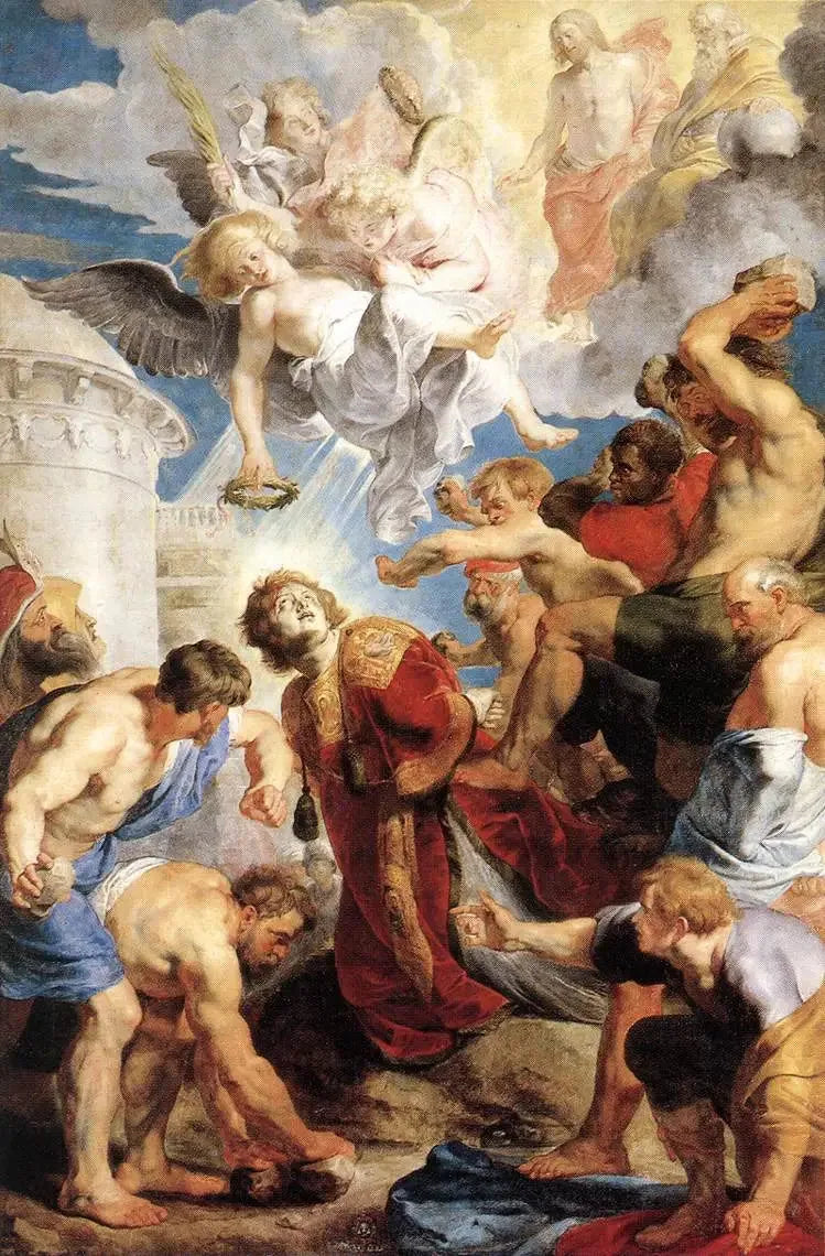 Lapidation de saint Étienne - Peter Paul Rubens image 1 reproduction artisanale de tableau