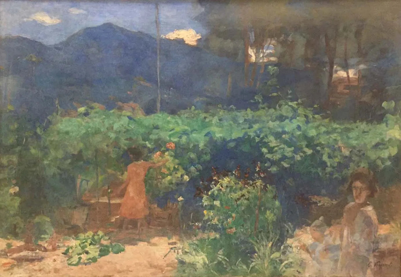 Latada de chuchu - Eliseu Visconti image 1 reproduction artisanale de tableau