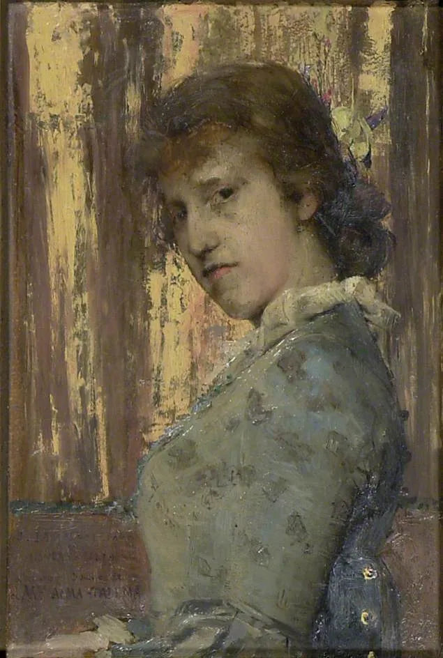 Laura, Dame Alma-Tadema - Jules Bastien-Lepage image 1 tableau peint à l’huile sur toile