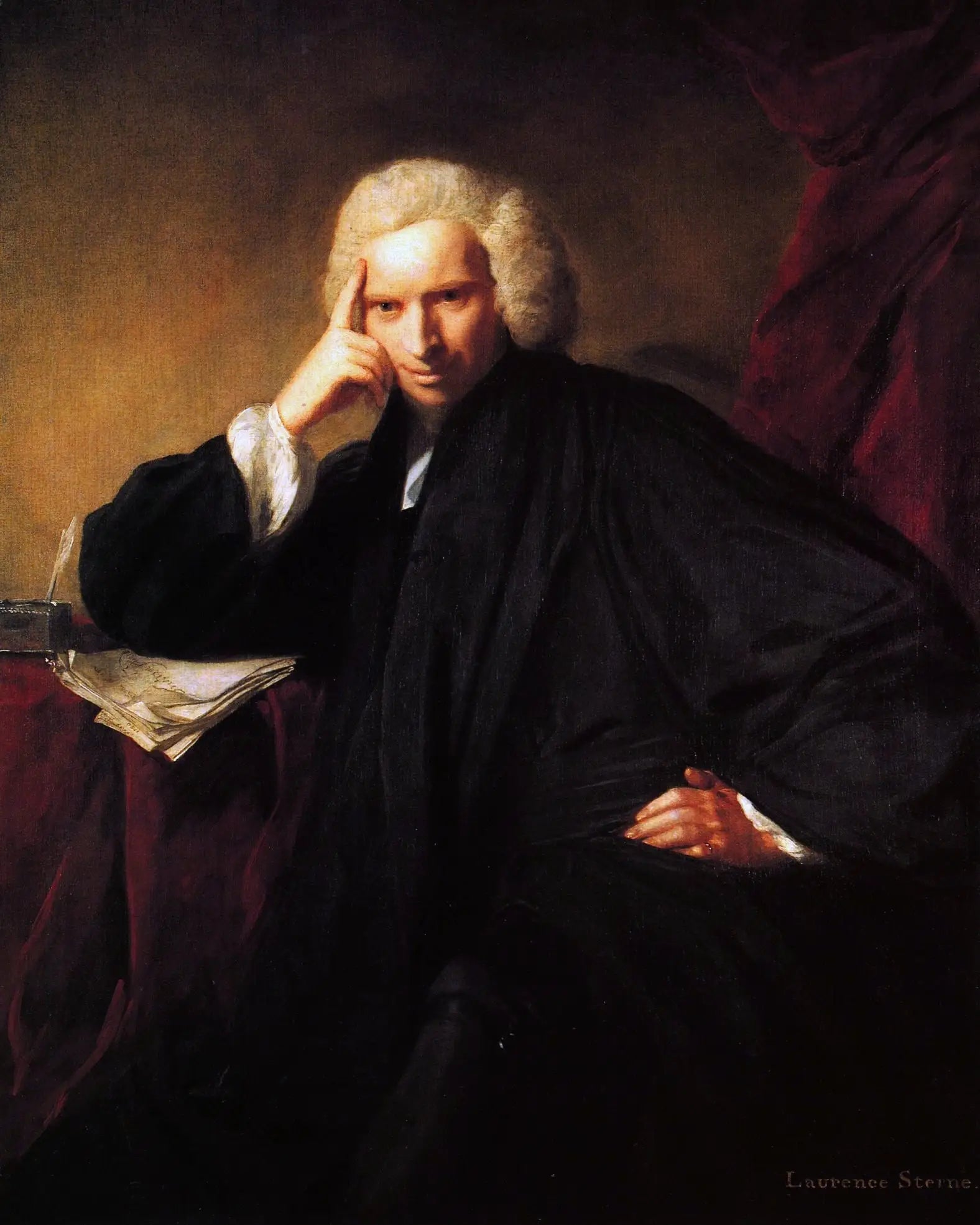 Laurence Sterne - Joshua Reynolds image 1 reproduction réalisée par Alpha Reproduction
