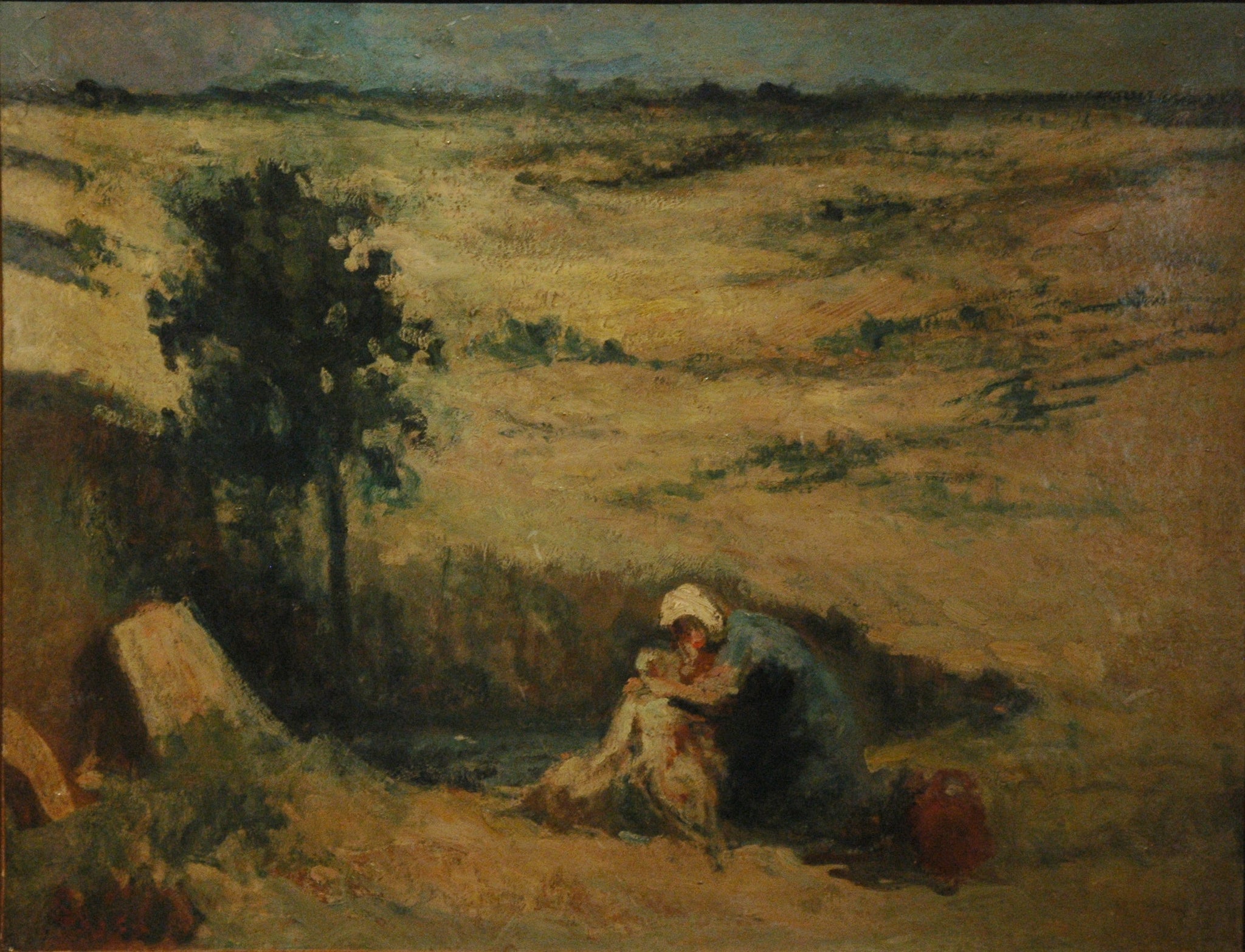Lavandière - Maximilien Luce image 1 tableau peint à l’huile sur toile