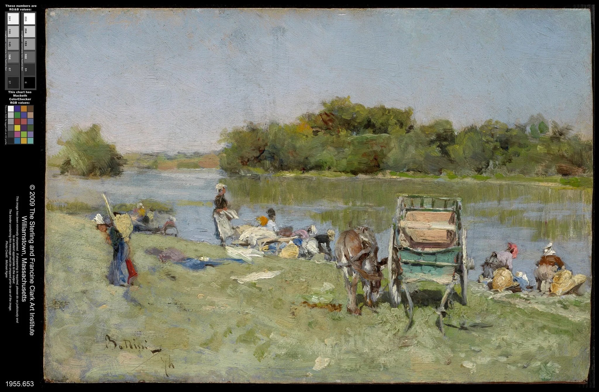 lavandières - Giovanni Boldini image 1 reproduction de peinture à l’huile