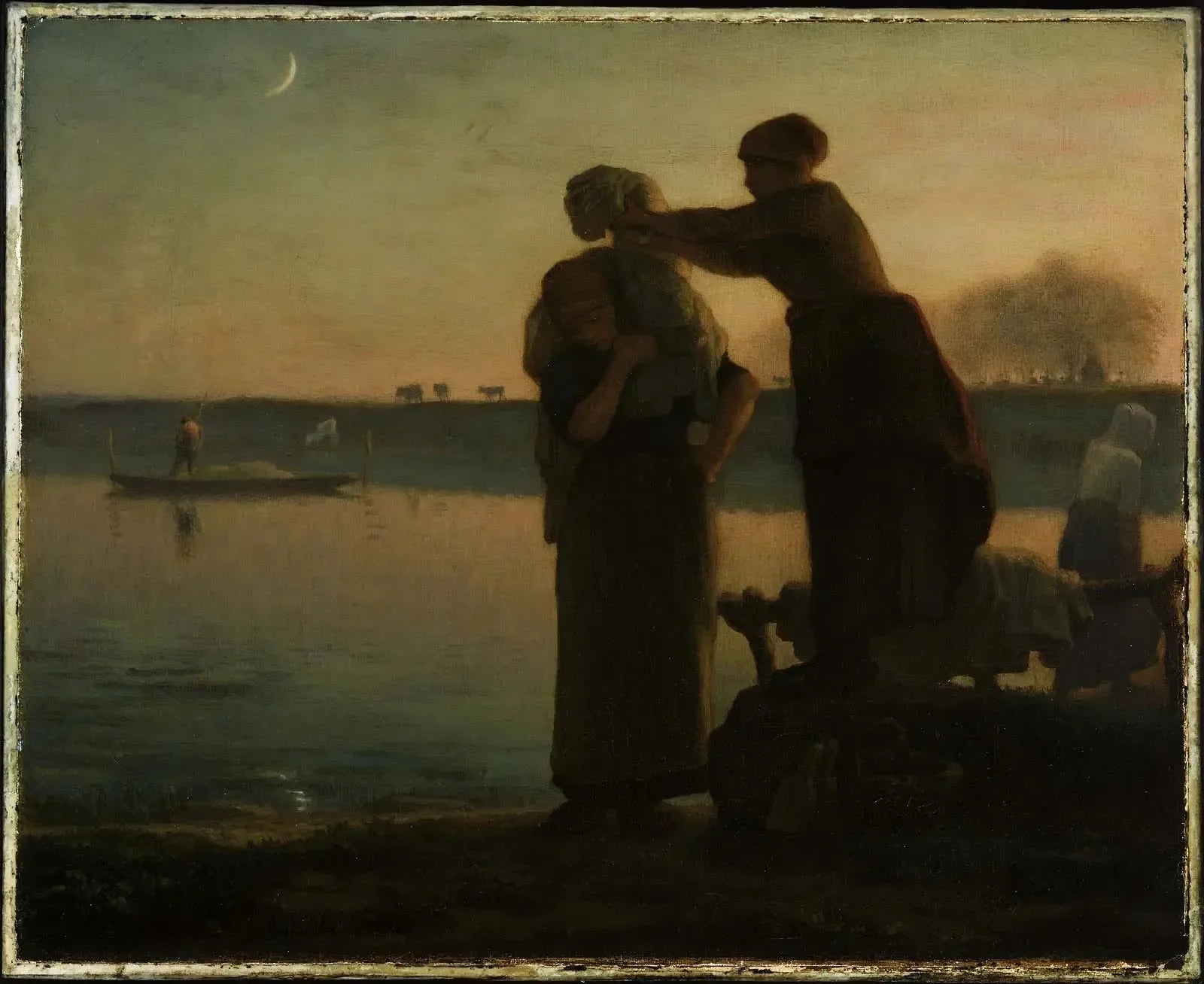 Lavandières - Jean-François Millet image 1 reproduction de peinture à l’huile