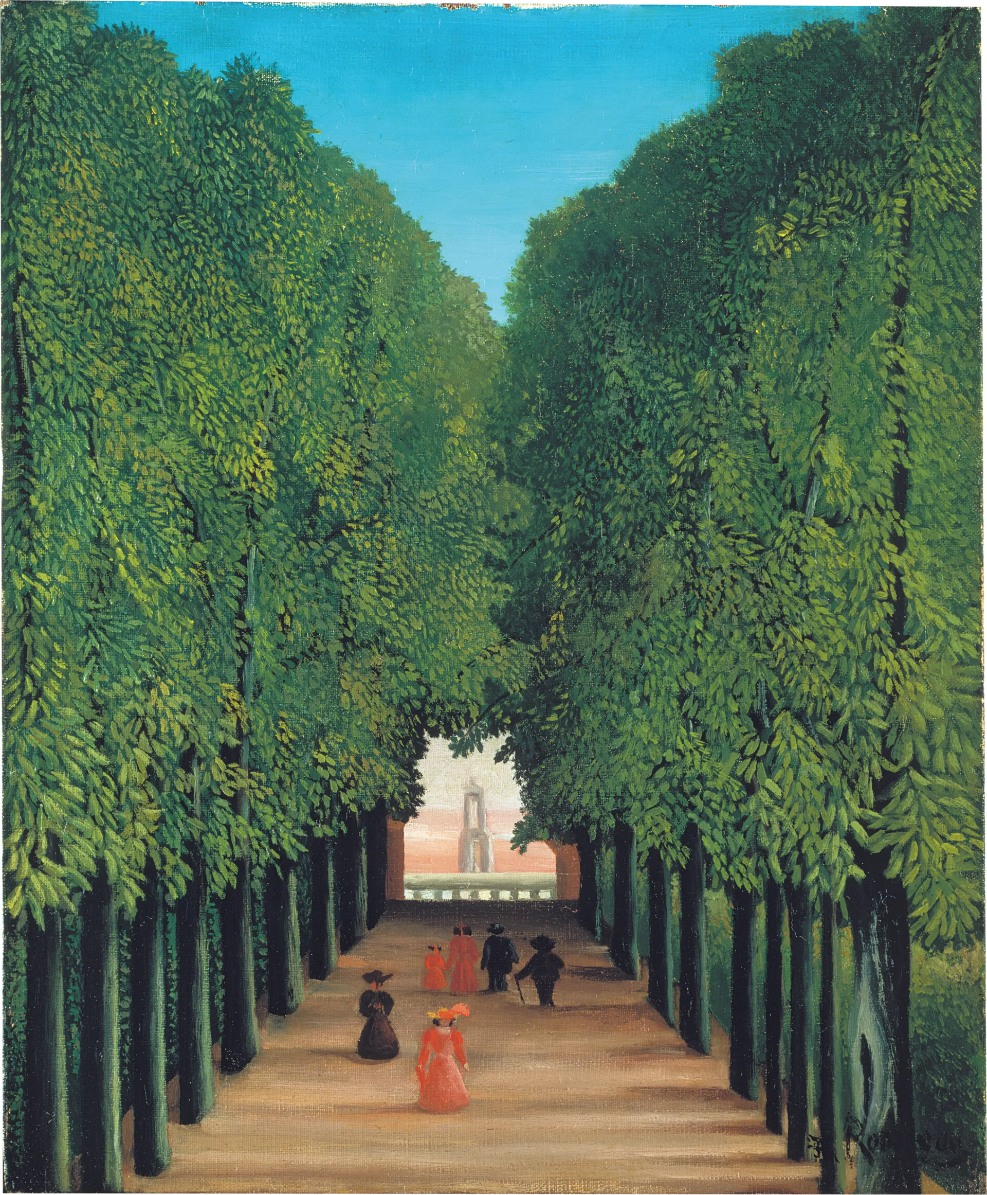 L'Avenue du parc de Saint-Cloud - Henri Rousseau image 1 reproduction artisanale de tableau