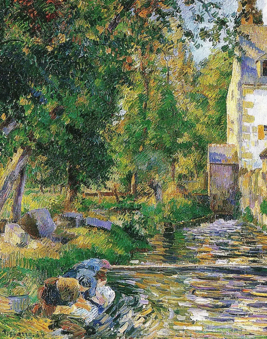 Lavoir et moulin d'Osny - Camille Pissarro