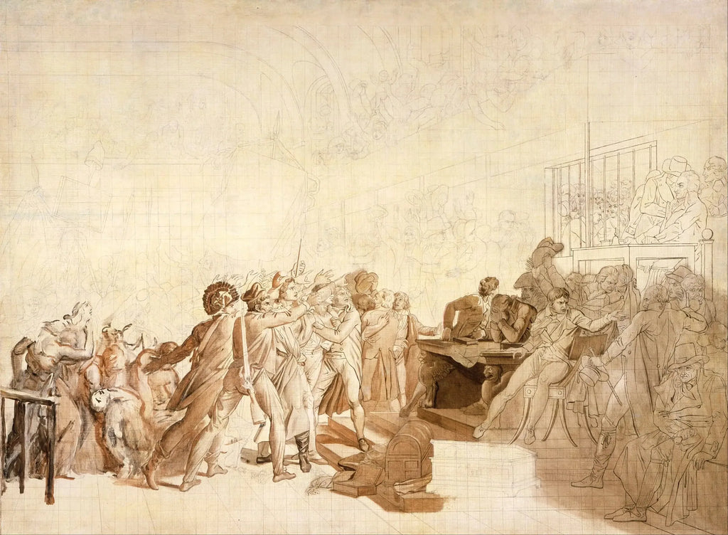 Le 10 août 1792 - François Gérard image 2 copie de tableau peinte à la main
