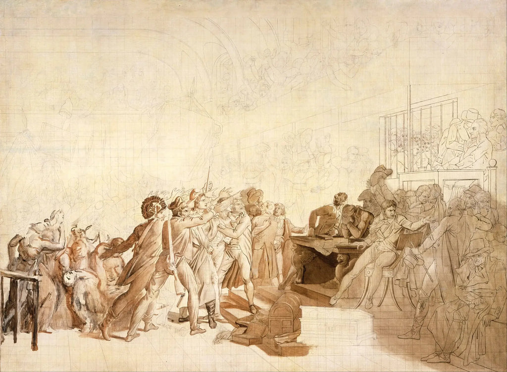 Le 10 août 1792 - François Gérard image 1 reproduction de peinture à l’huile