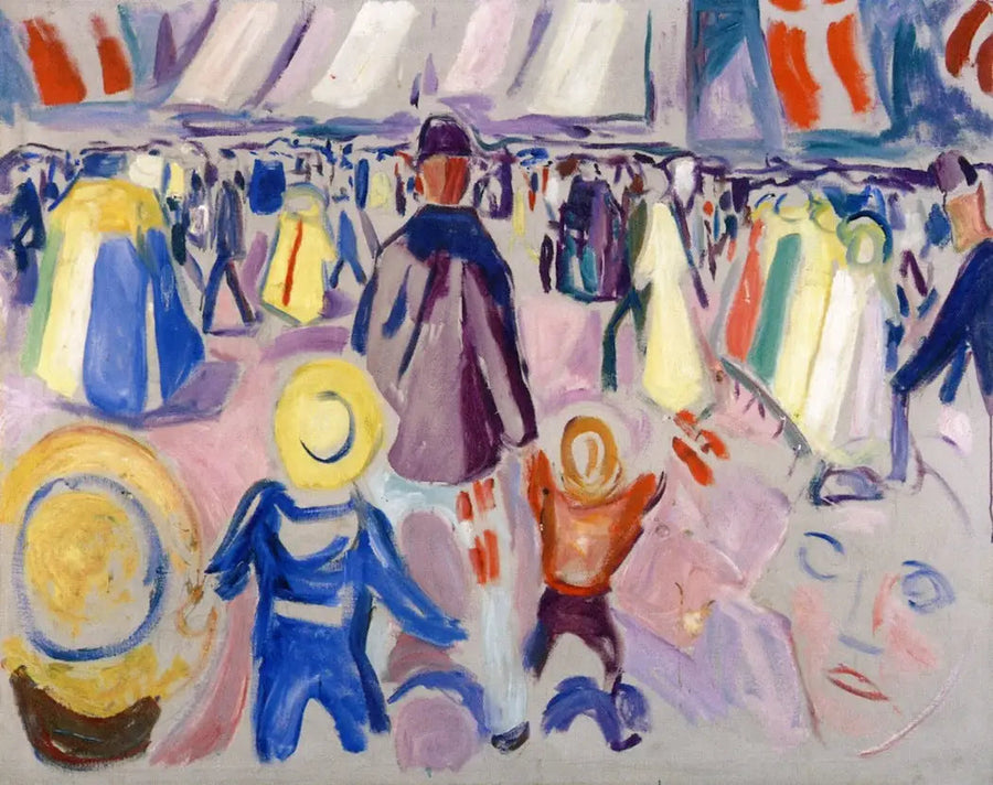 Le 17 mai dans une petite ville norvégienne - Edvard Munch