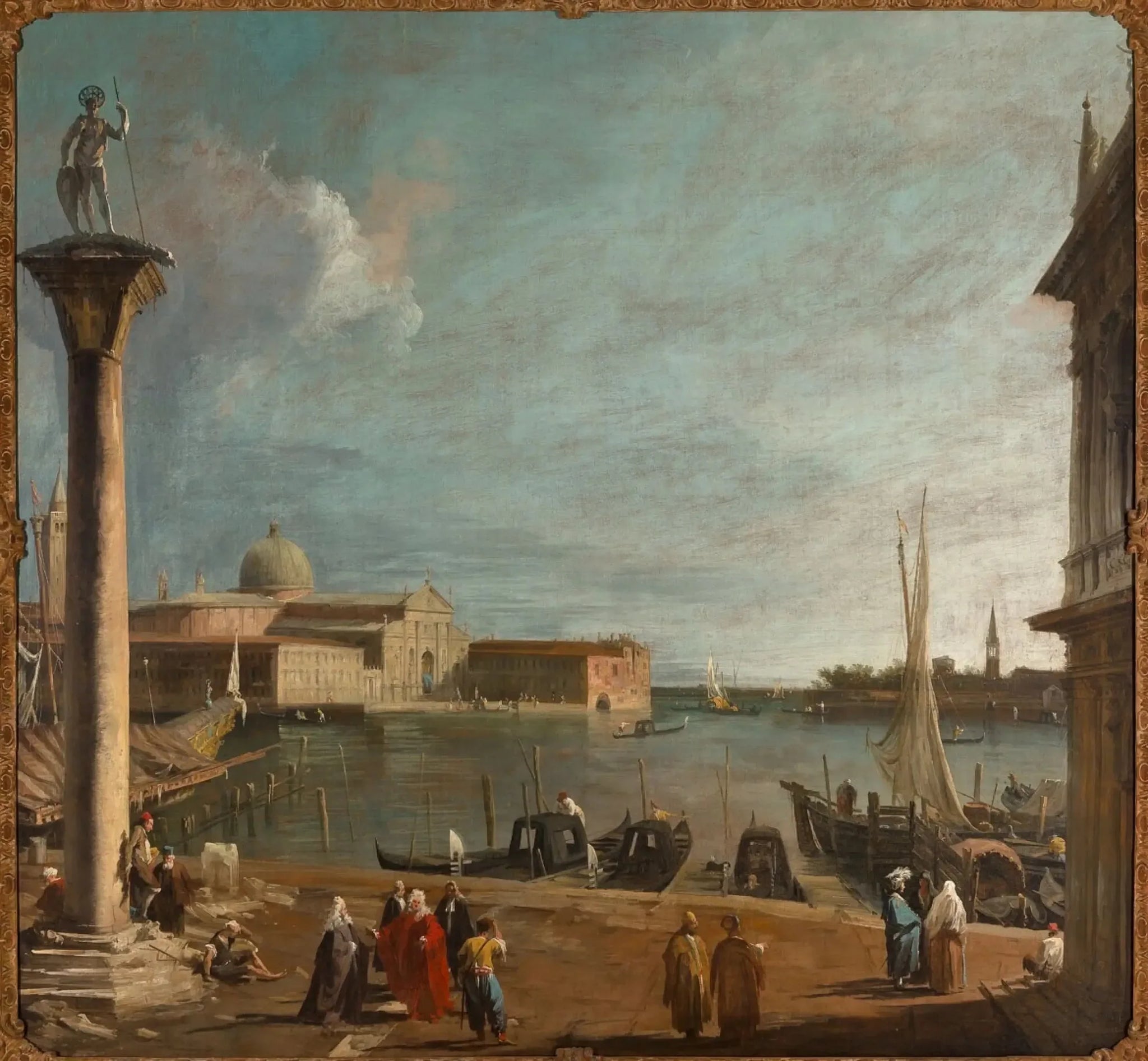Le Bacino di San Marco avec le San Giorgio Maggiore - Canaletto image 1 reproduction artisanale de tableau
