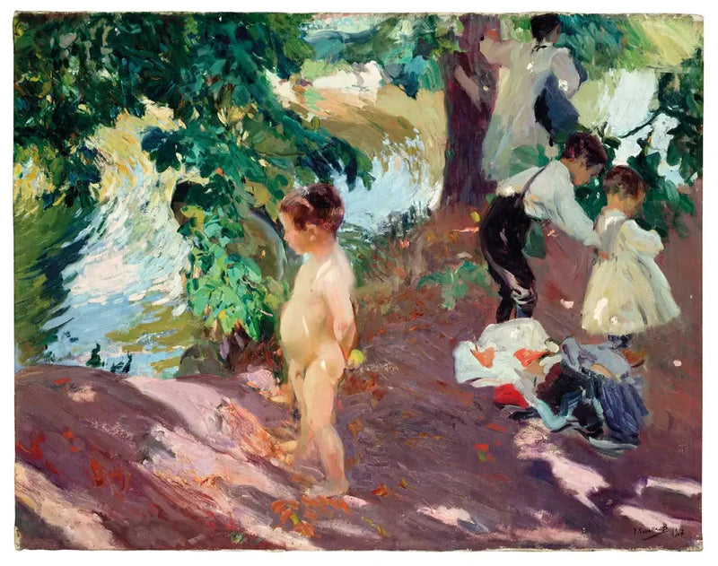 Le Bain à La Granja - Joaquín Sorolla