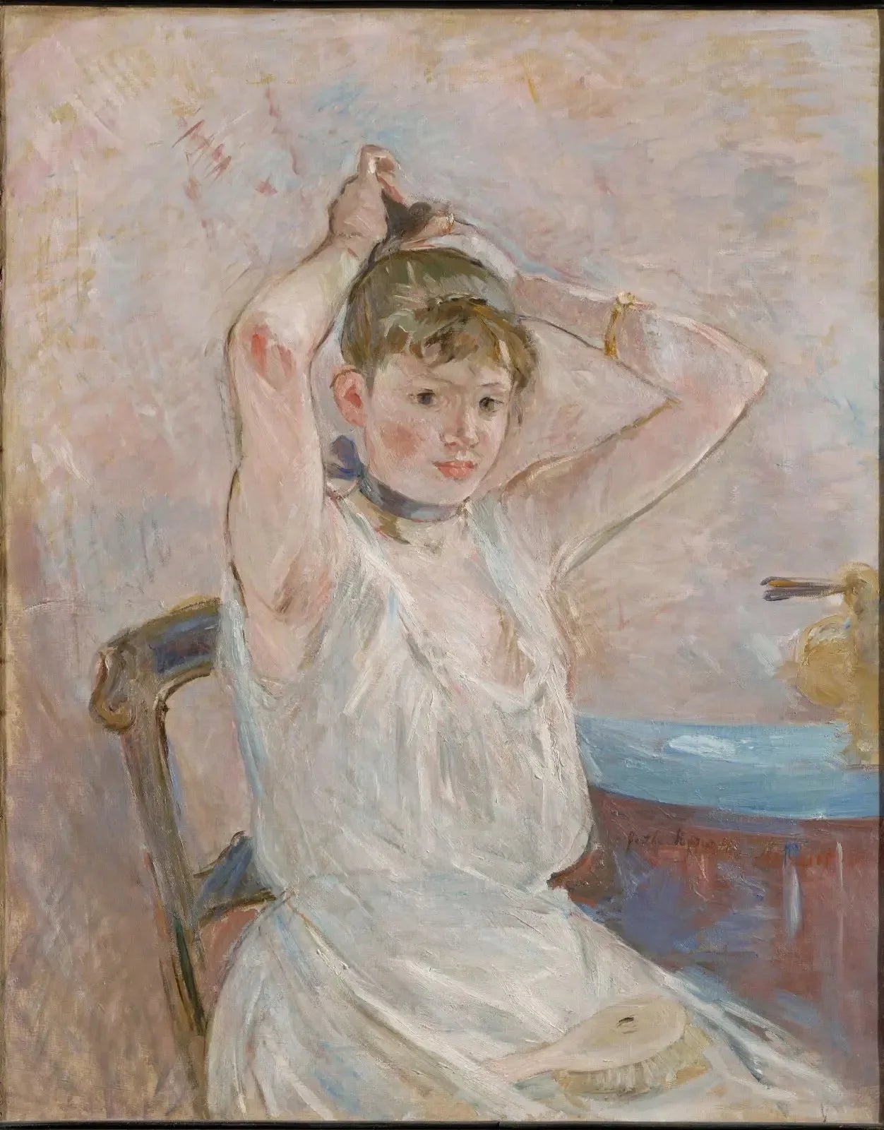 Le bain - Berthe Morisot image 1 copie de tableau peinte à la main