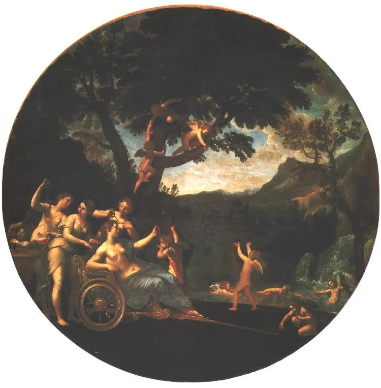 Le Bain de Vénus - Francesco Albani image 1 copie de tableau peinte à la main