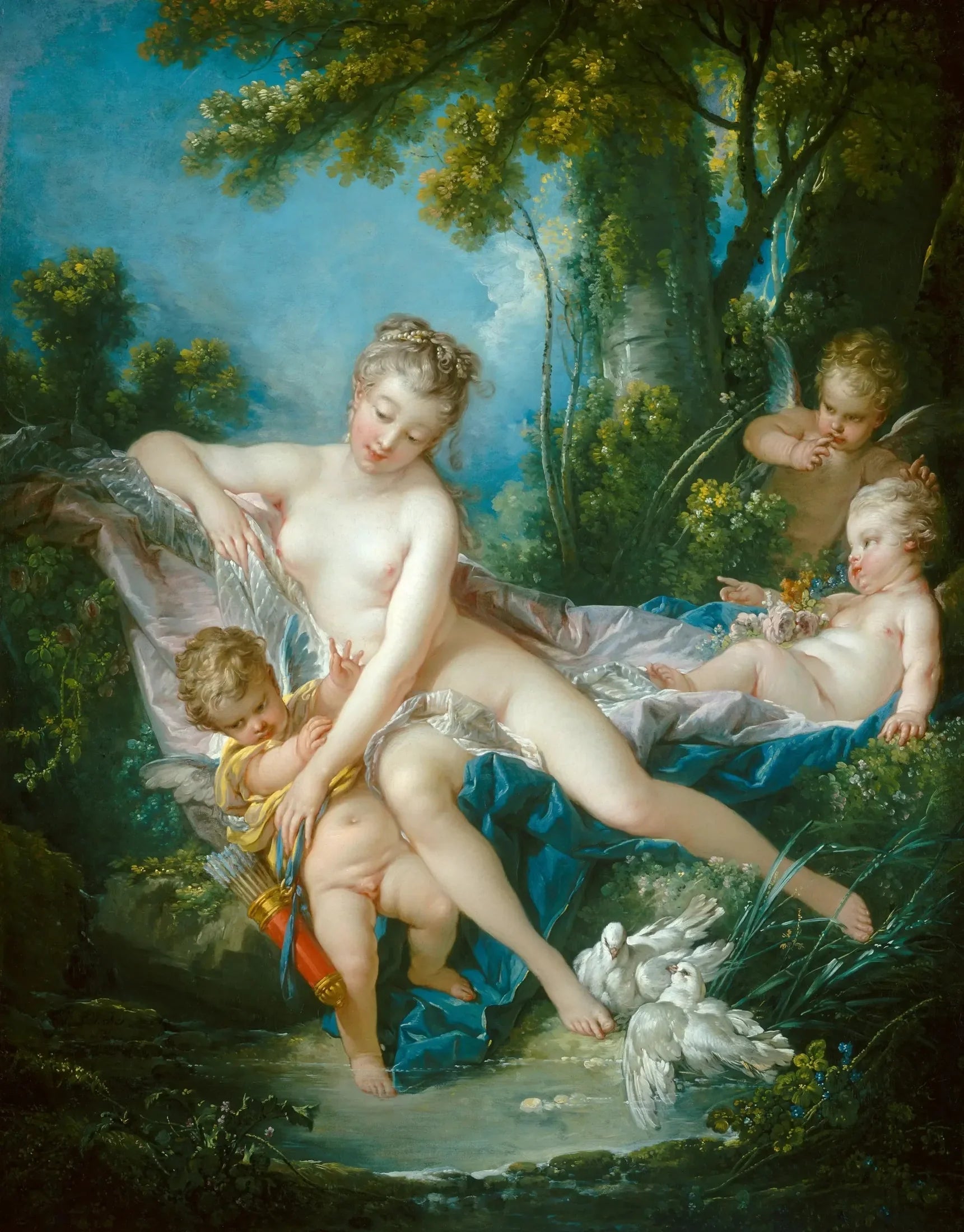 Le Bain de Vénus - François Boucher image 1 reproduction réalisée par Alpha Reproduction