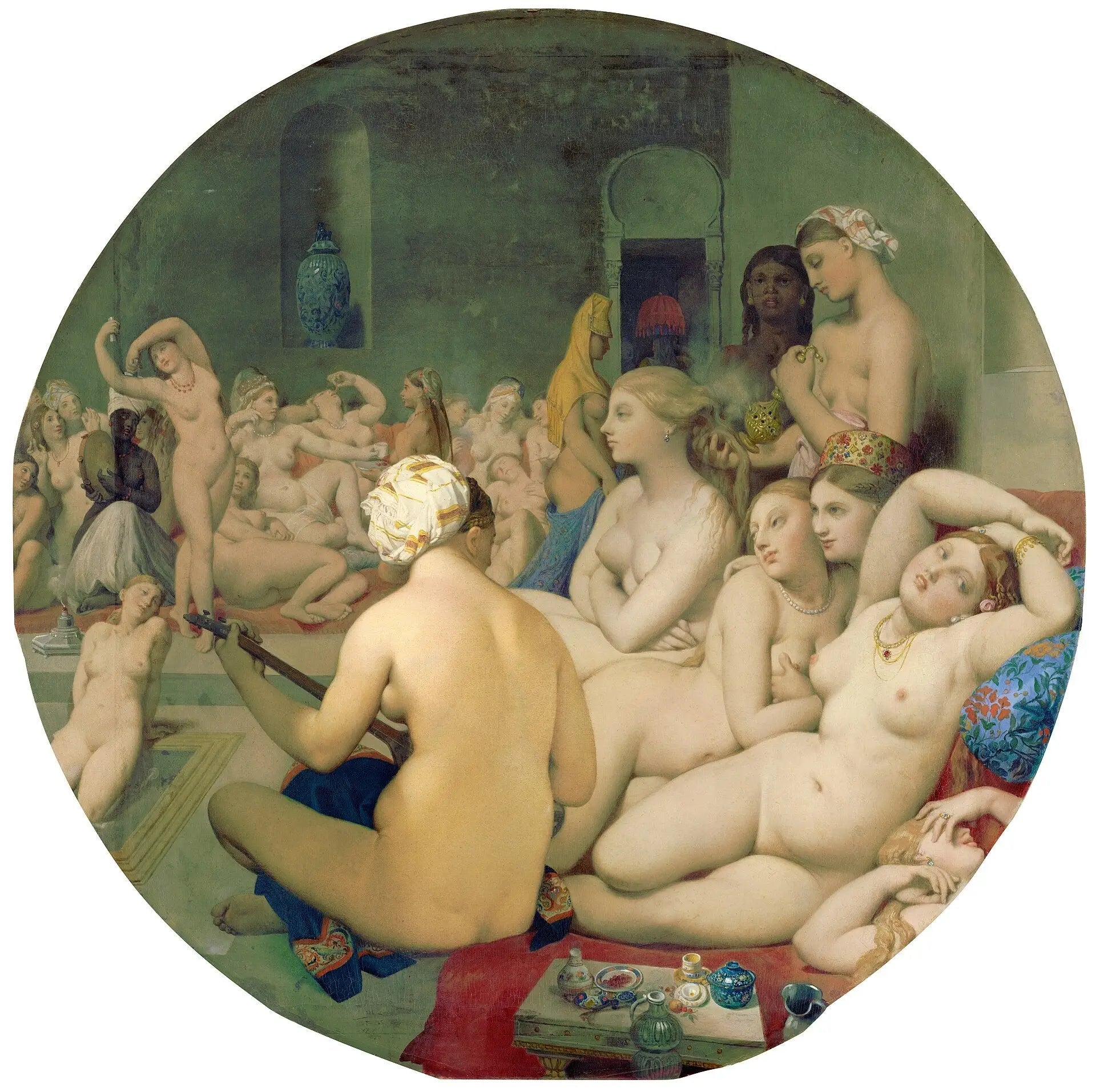 Le Bain turc - Jean-Auguste-Dominique Ingres image 1 reproduction d’œuvre d’art à l’huile