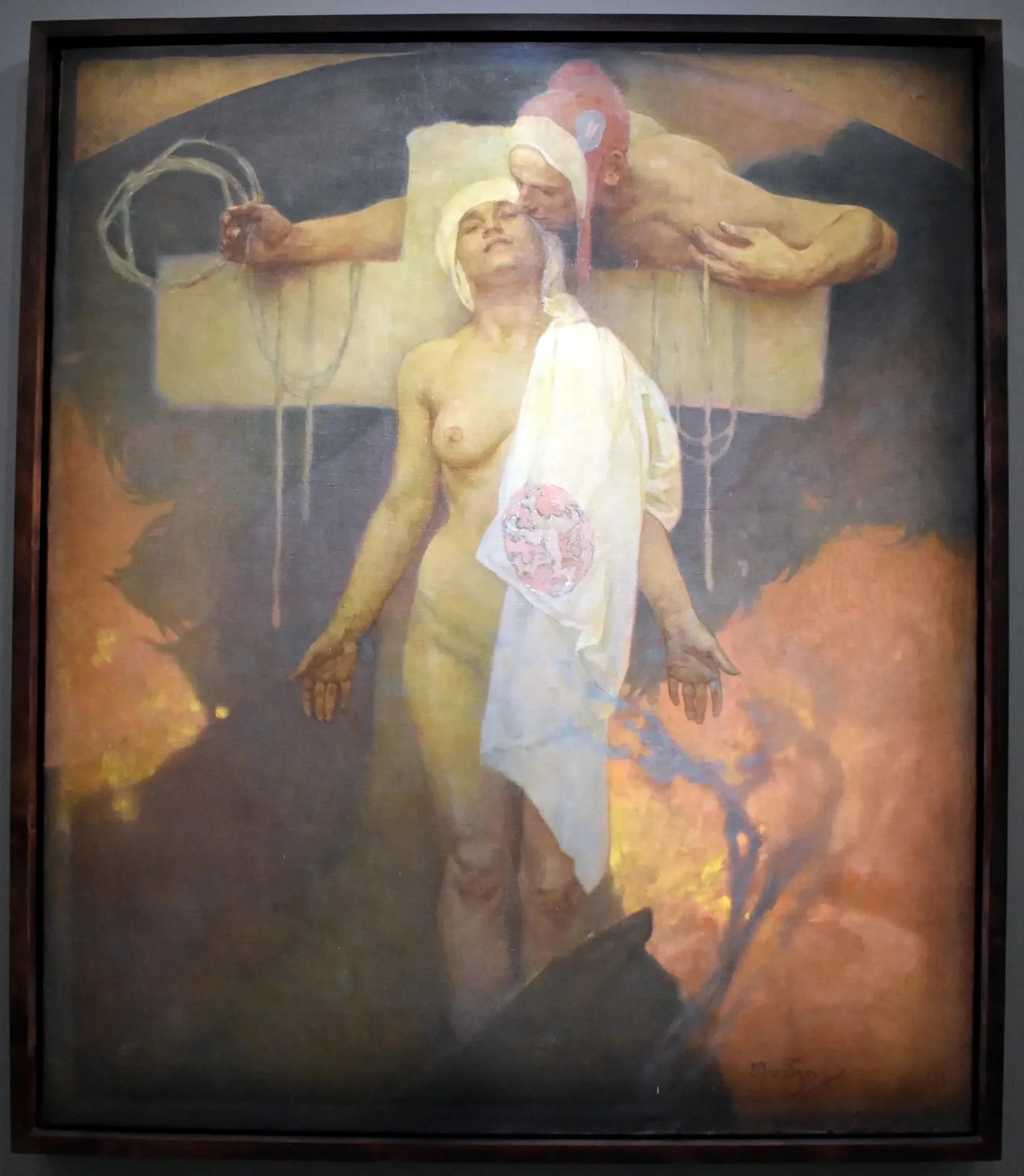 Le Baiser de la France à la Bohême - Alphonse Mucha image 1 tableau peint à l’huile sur toile