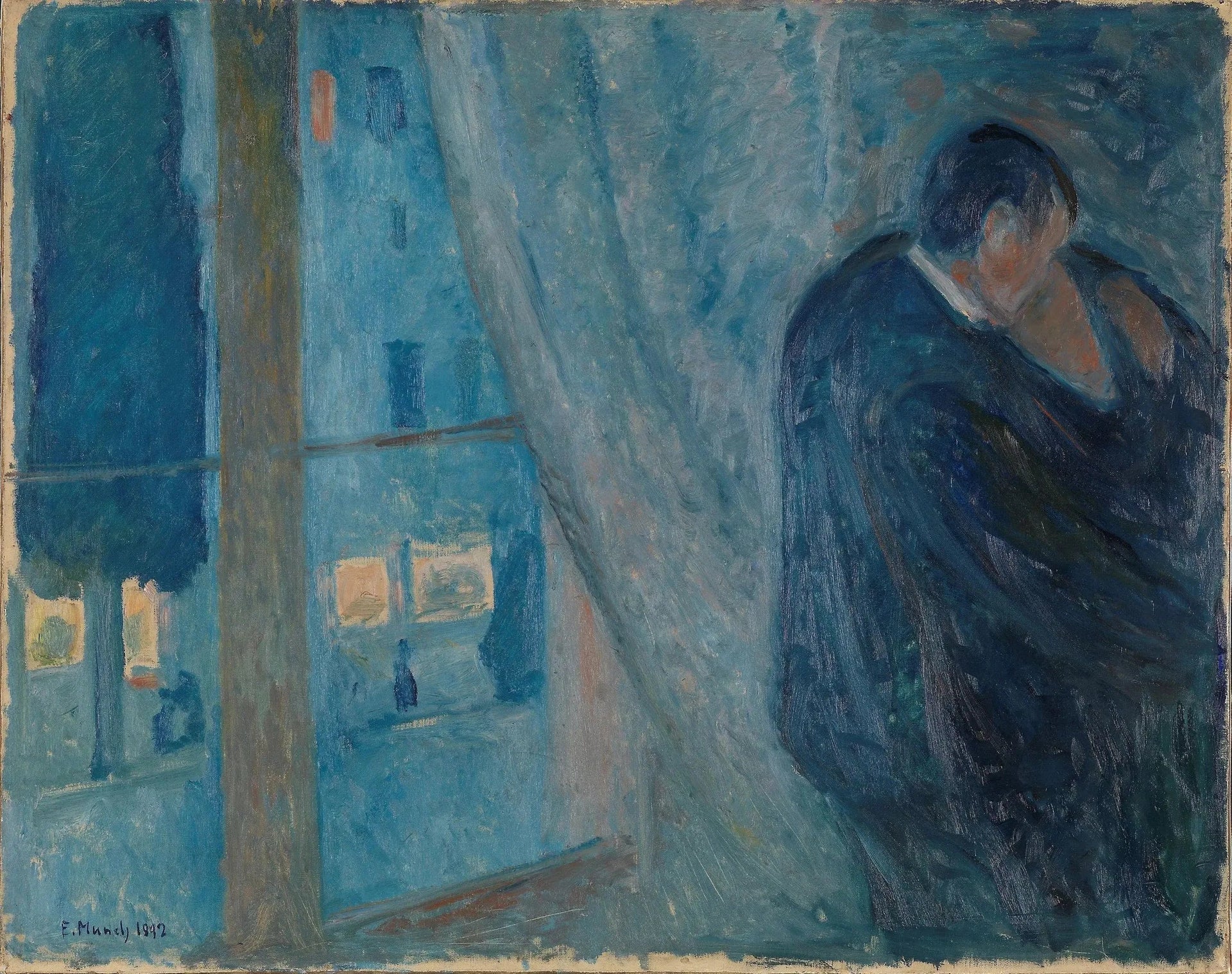 Le Baiser près de la fenêtre - Edvard Munch image 1 reproduction réalisée par Alpha Reproduction