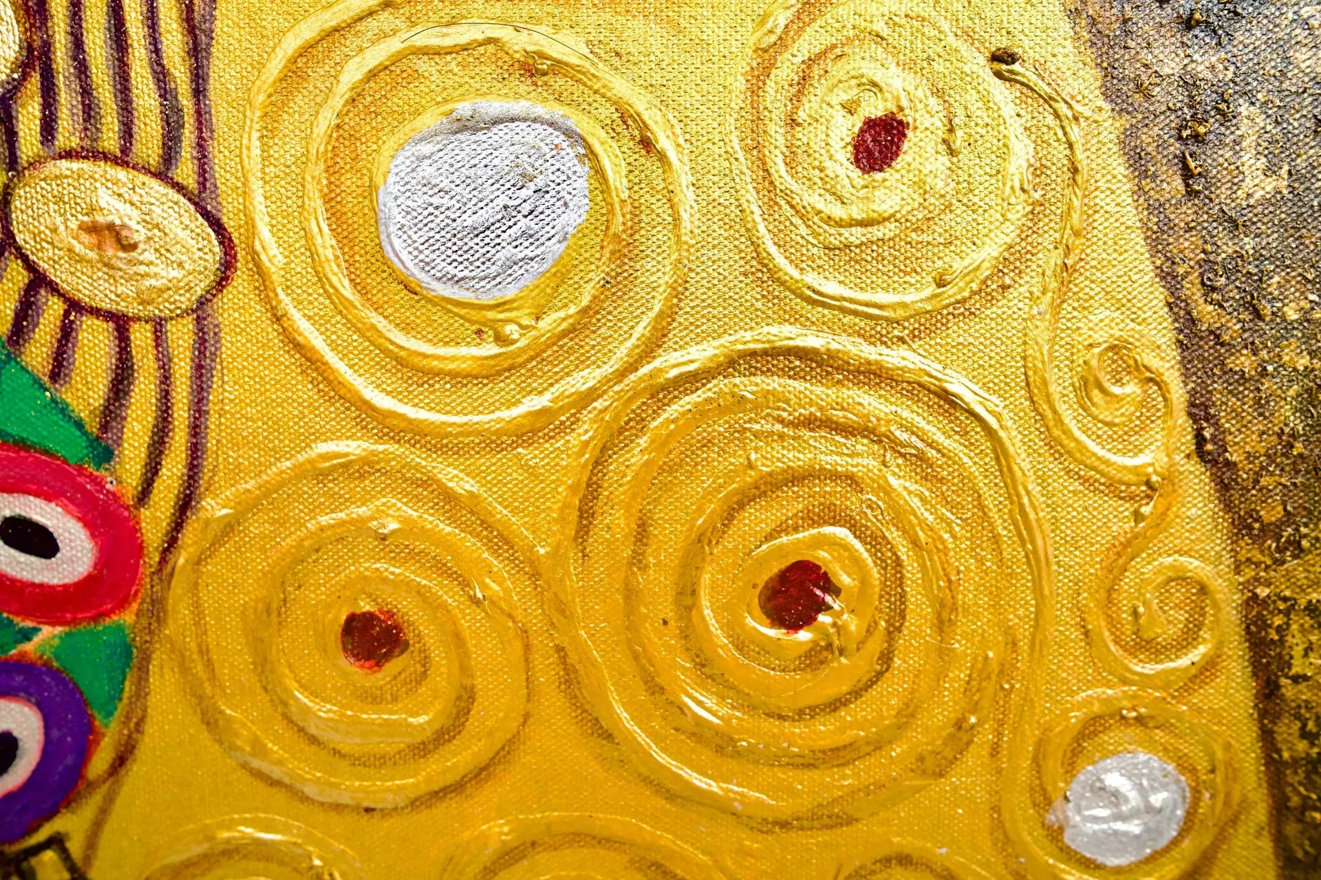 Le Baiser Réimaginé par Master Apollon | 200 x 200 cm image 16 copie peinte à la main à l’huile