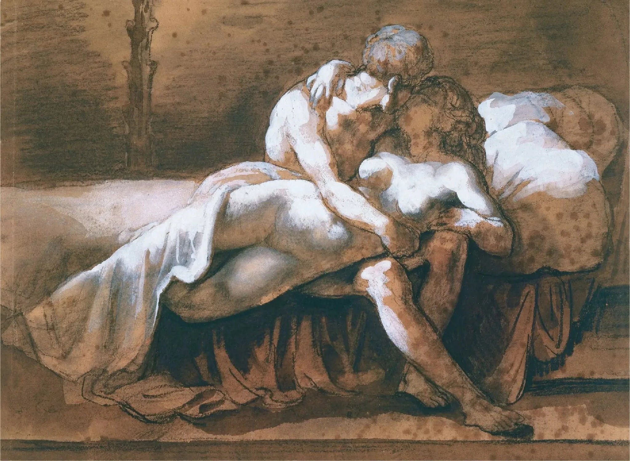 Le Baiser - Théodore Géricault image 1 reproduction réalisée par Alpha Reproduction