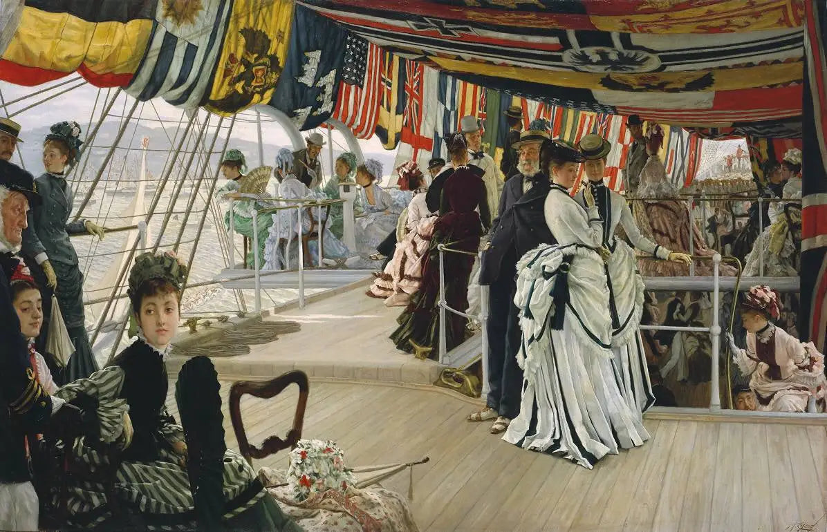 Le bal à bord - James Tissot image 1 reproduction artisanale de tableau