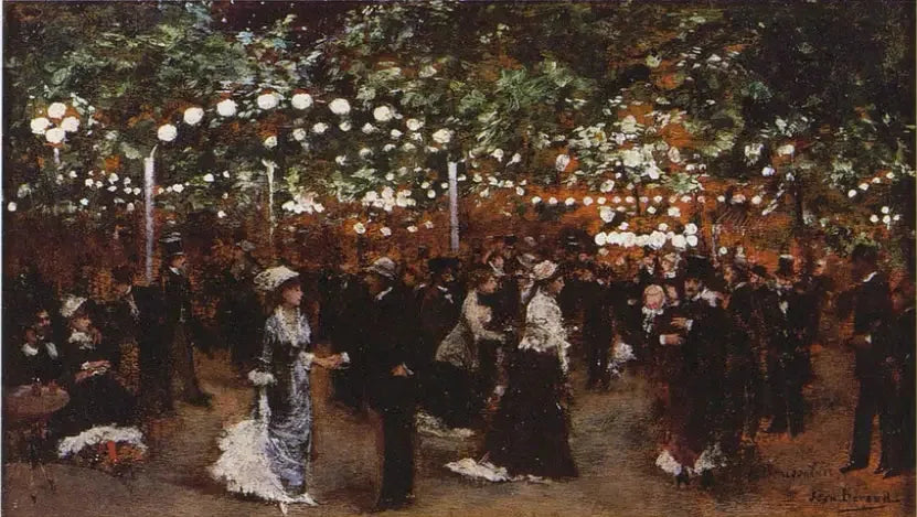 Le Bal Mabile - Jean Béraud image 1 tableau peint à l’huile sur toile