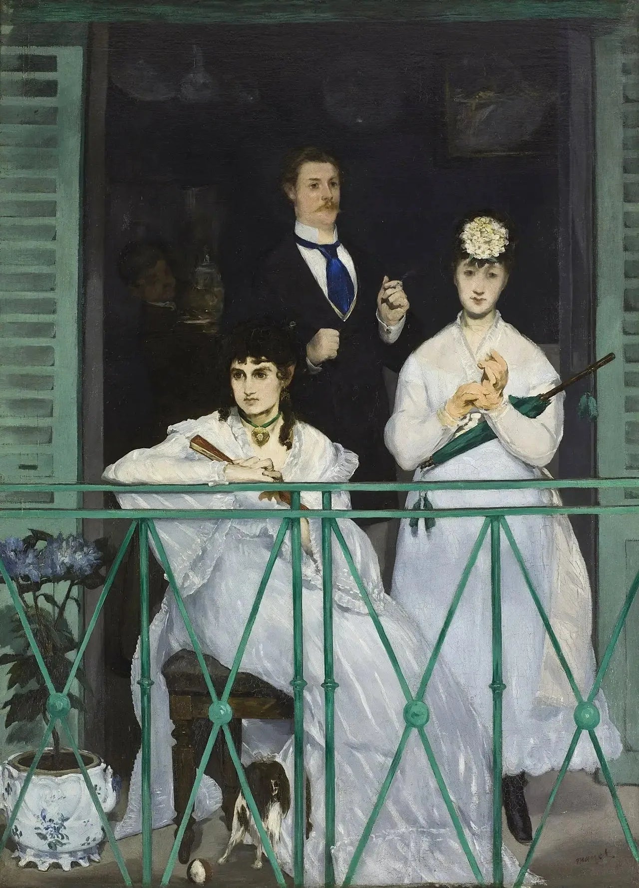 Le Balcon - Édouard Manet image 1 reproduction de peinture à l’huile