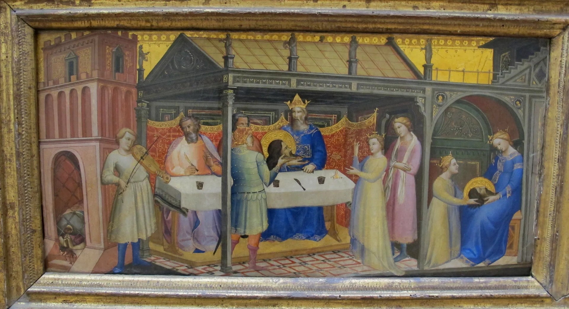 Le Banquet d'Hérode - Lorenzo Monaco image 1 reproduction de peinture à l’huile