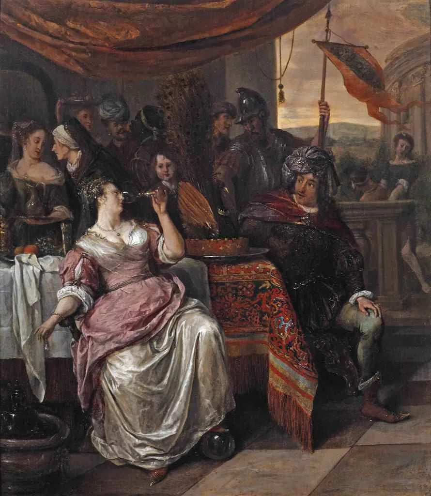 Le Banquet de Cléopâtre - Jan Steen image 1 tableau peint à l’huile sur toile