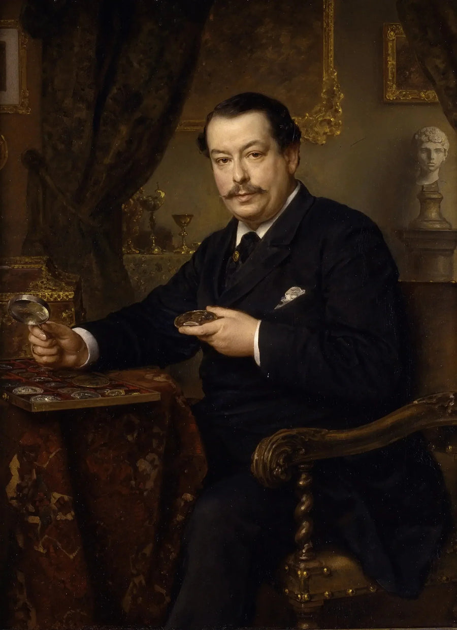Le banquier Itzinger - Ludwig Knaus image 1 reproduction d’œuvre d’art à l’huile