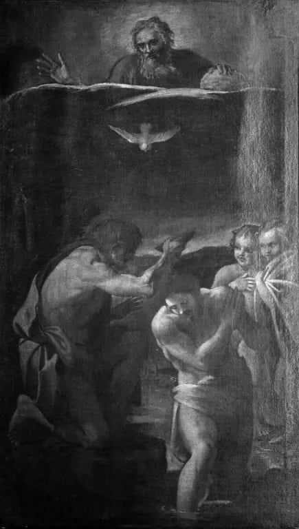 Le Baptême du Christ - Annibale Carracci image 1 reproduction de peinture à l’huile