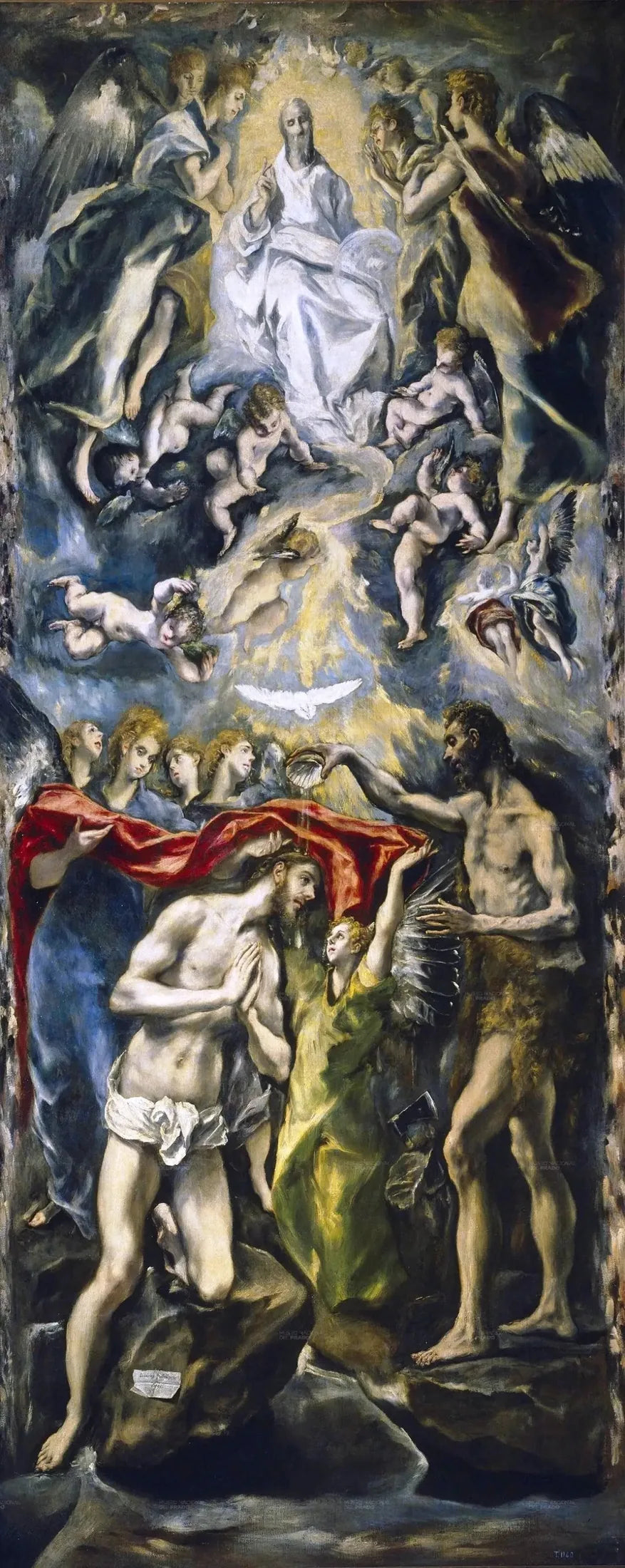 Le Baptême du Christ - El Greco image 1 copie de tableau peinte à la main