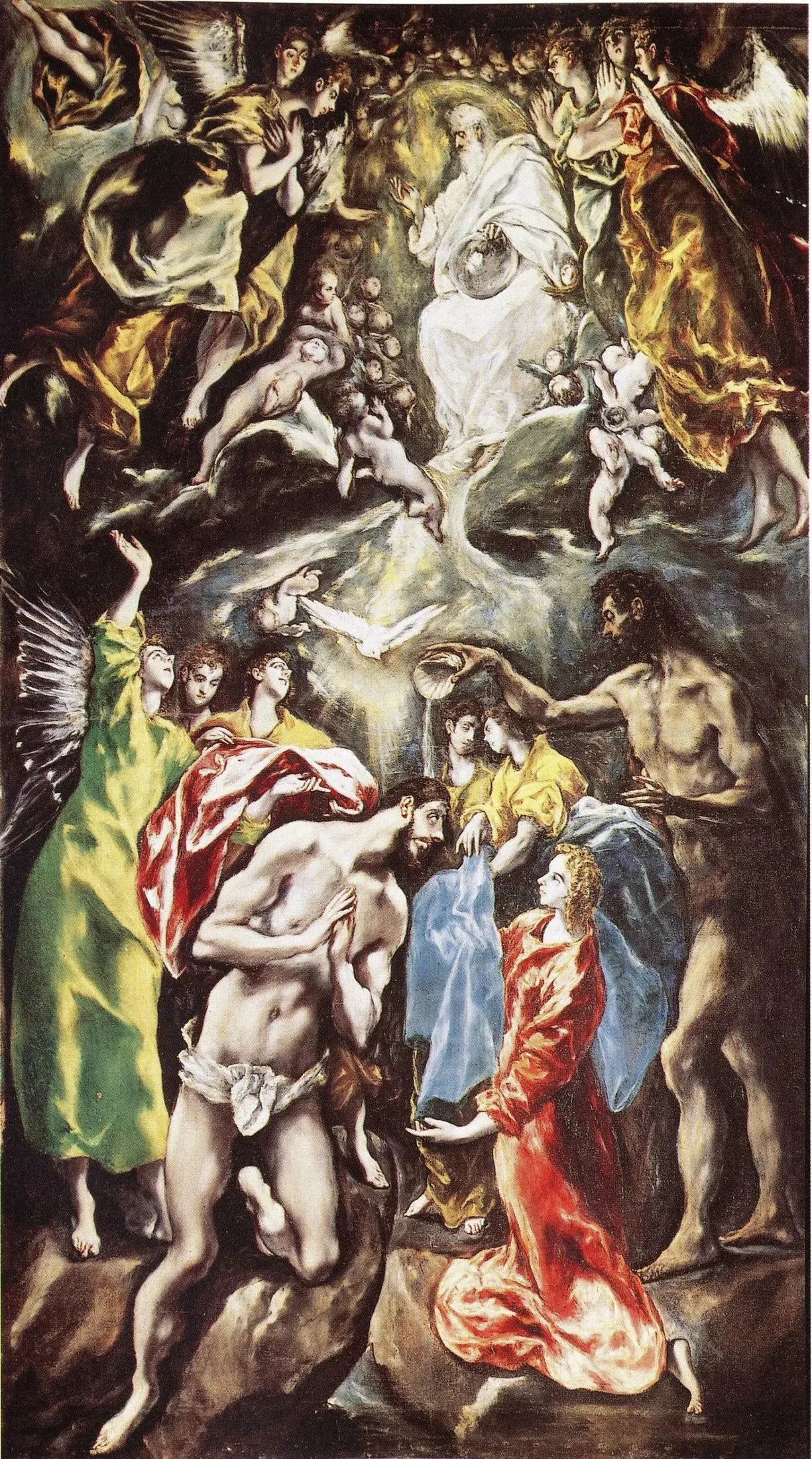 Le Baptême du Christ - El Greco image 1 reproduction artisanale de tableau