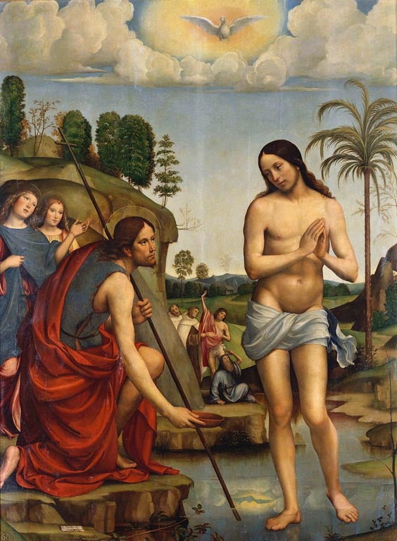 Le baptême du Christ - Francesco Francia