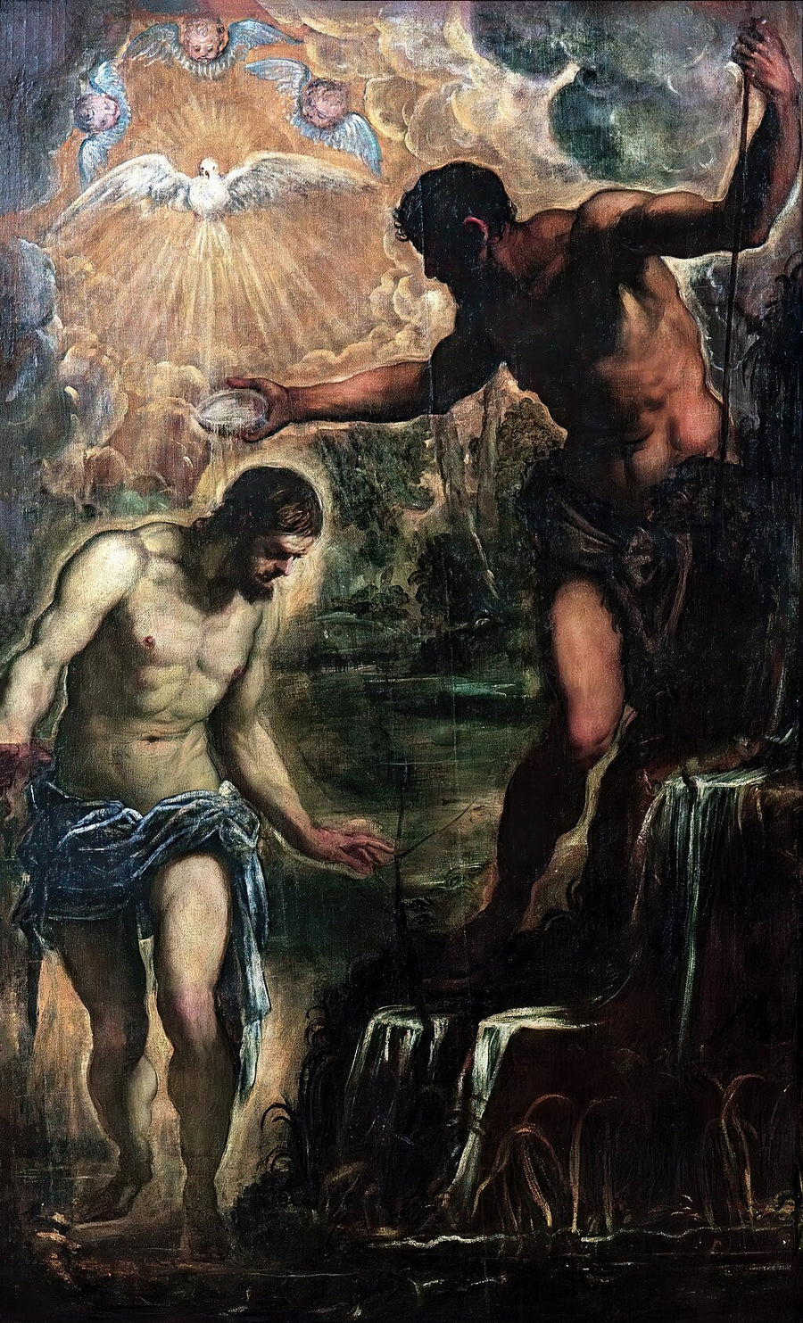 Le Baptême du Christ - Jacopo Tintoretto