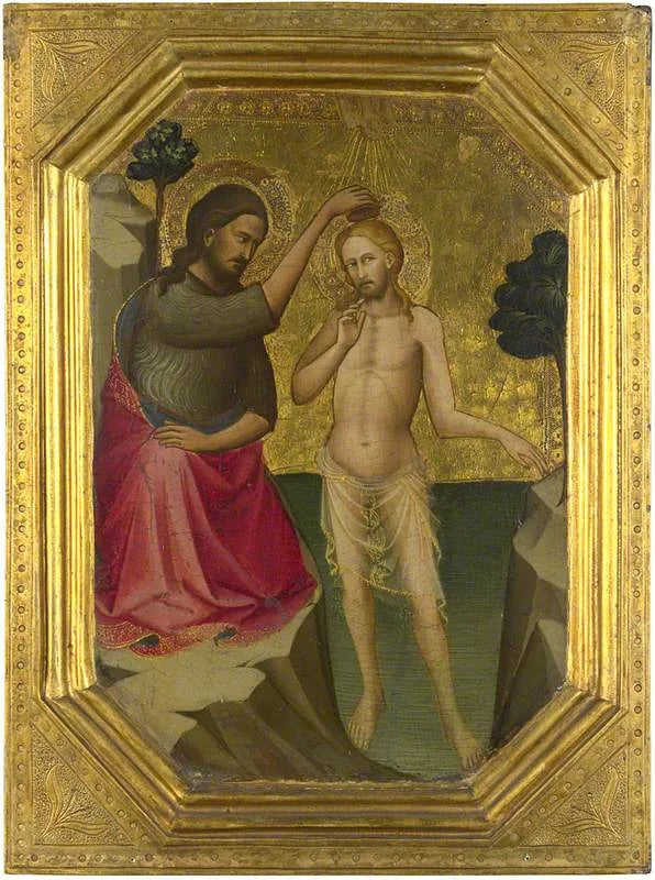 Le baptême du Christ - Lorenzo Monaco image 1 reproduction artisanale de tableau