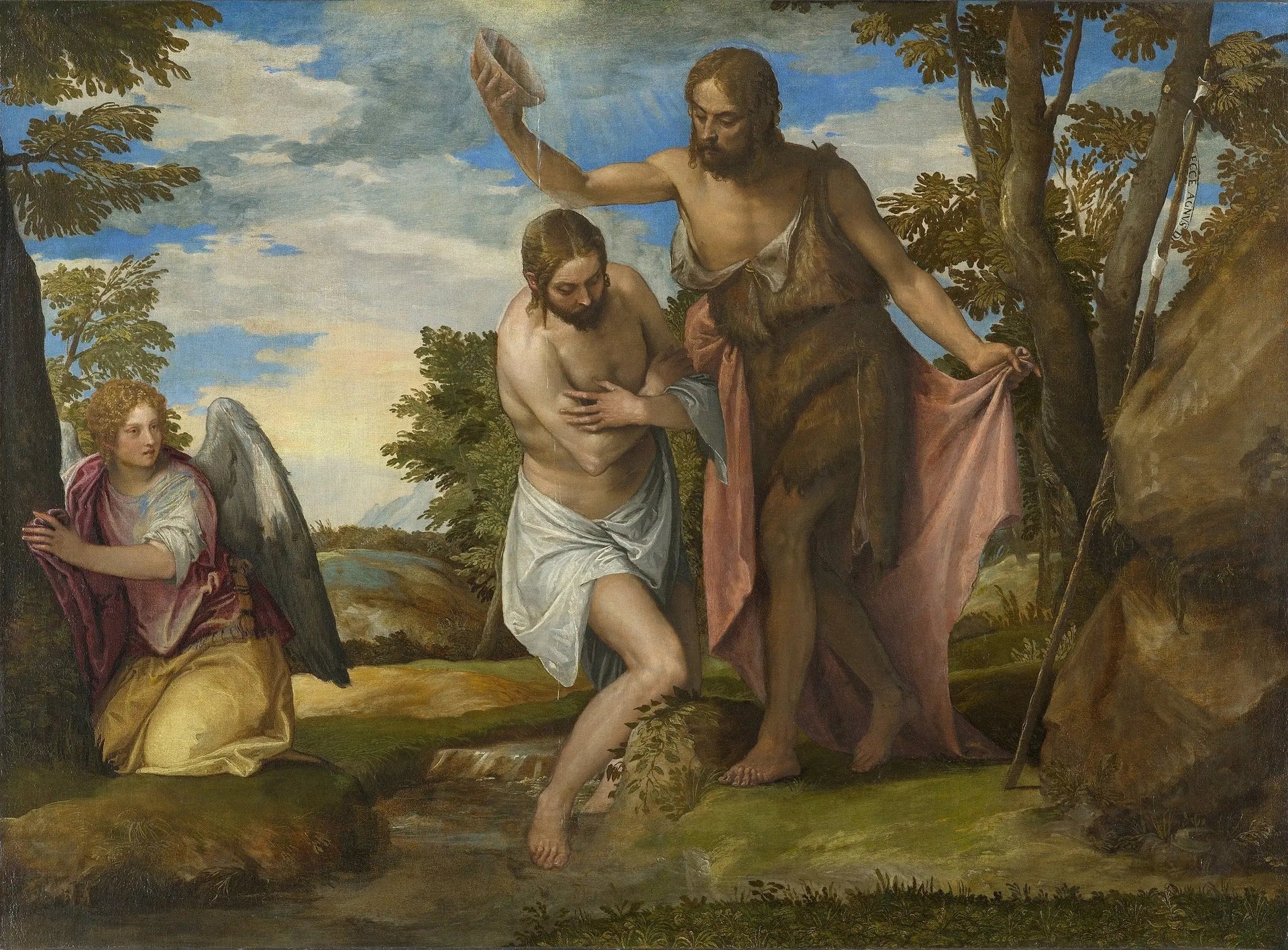 Le Baptême du Christ - Paul Véronèse image 1 reproduction de peinture à l’huile